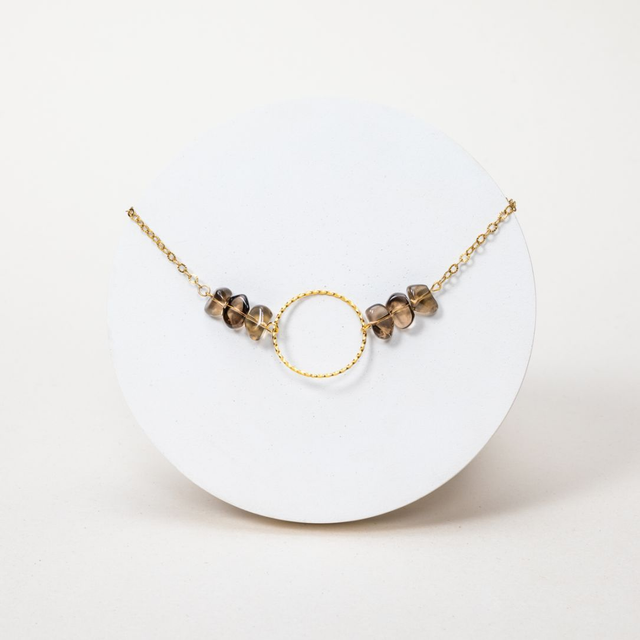 Collier Quartz Fumé