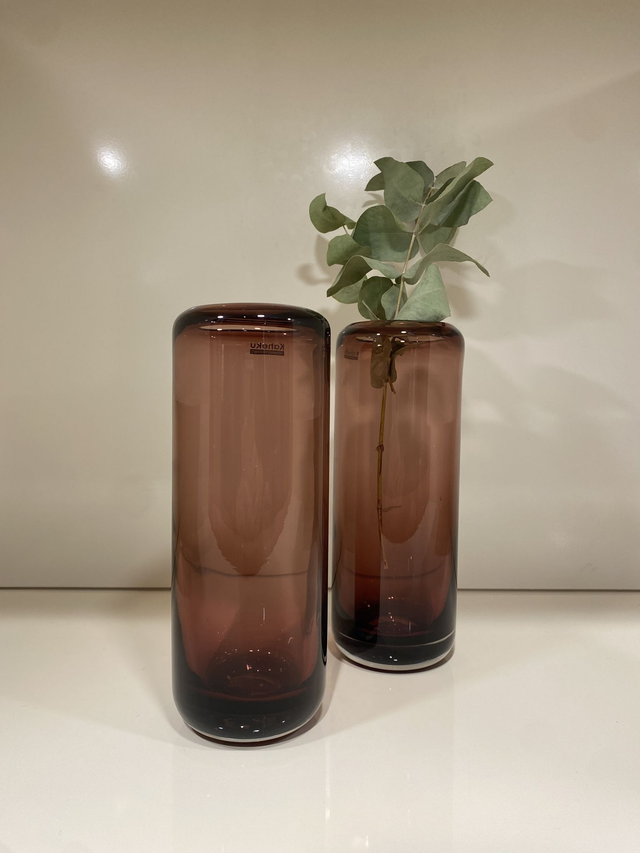 Vase Opino lila 7,5 x 20h Kaheku 