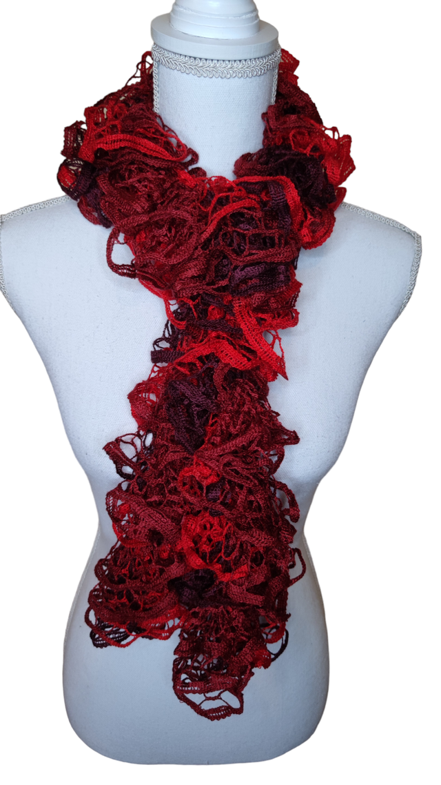 Écharpe dégradé de rouges 