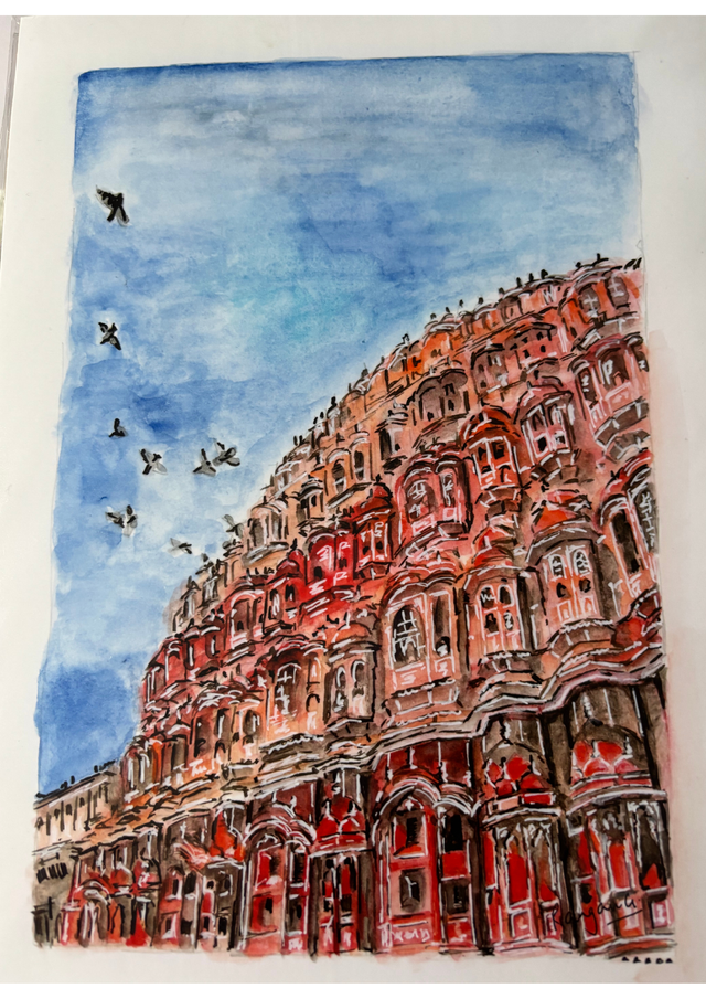Jaipur Hawa Mahal - A4 print