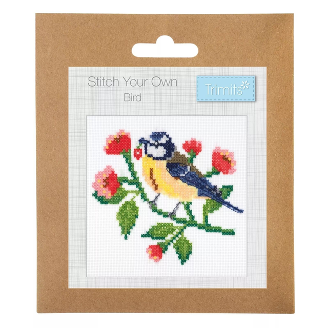 Counted Cross Stitch Kit: Mini: Bird