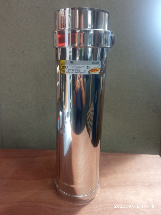 ELEMENT DROIT L450  80-130 PGI INOX - 37080704