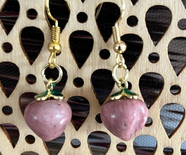 Boucles d’oreilles forme pêche 