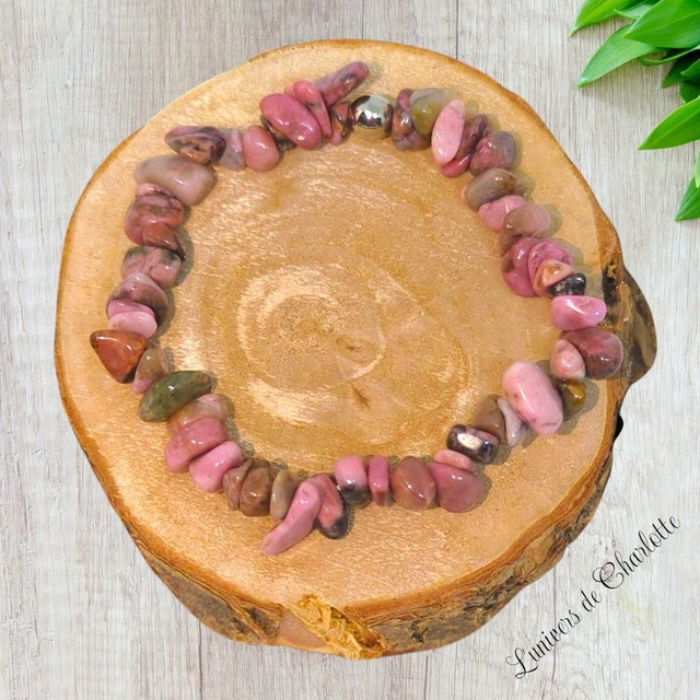 Bracelet "Rhodonite" - Baroque - BR-400