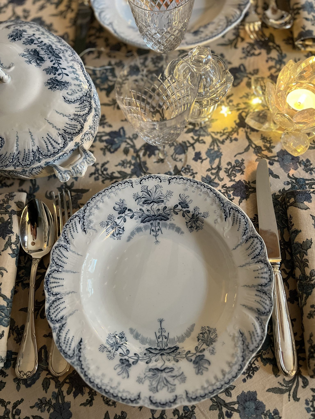 REGENCE - Suite de 6 assiettes creuses signées St Amand &amp; Hamage Nord - Terre de Fer