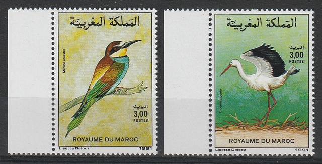 Morocco 1991 Birds Set MNH