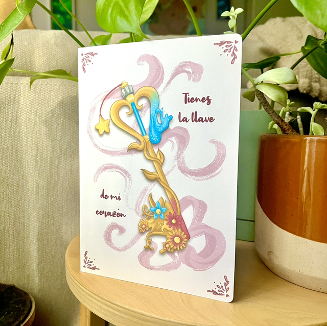 Tarjeta “Tienes la llave de mi corazón”