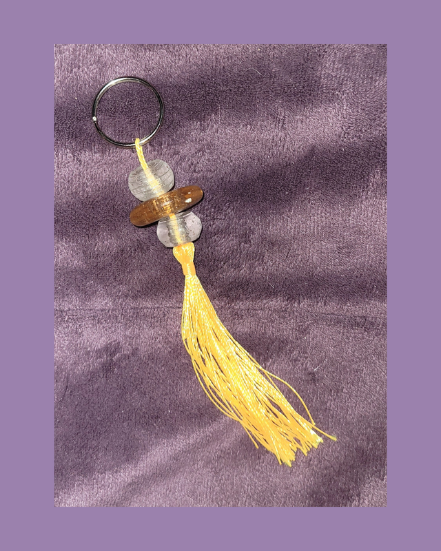 Yellow Tassel Keyring