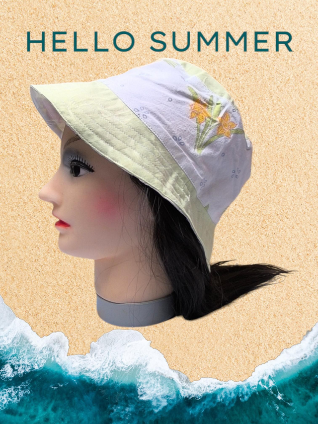 Bob Réversible fleuris