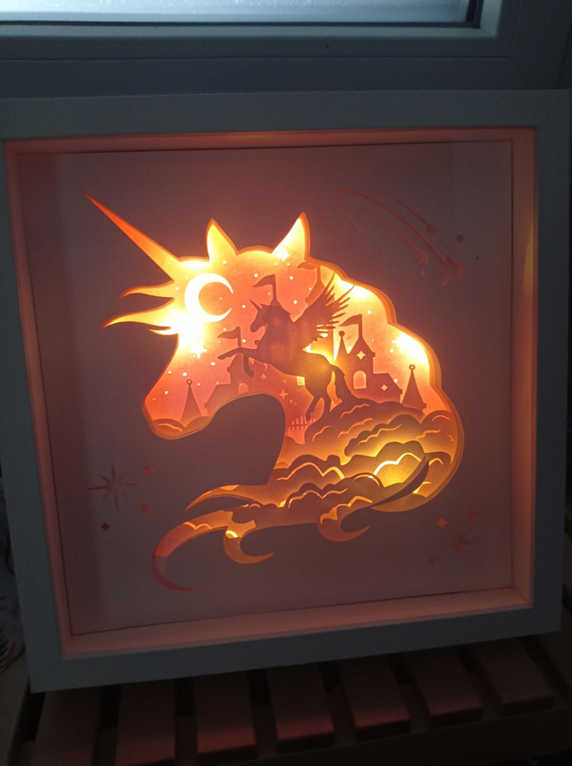 Boîte à lumière "Licorne"