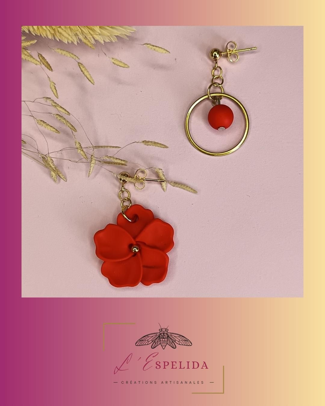 Les âmes soeurs rouges et dorées 