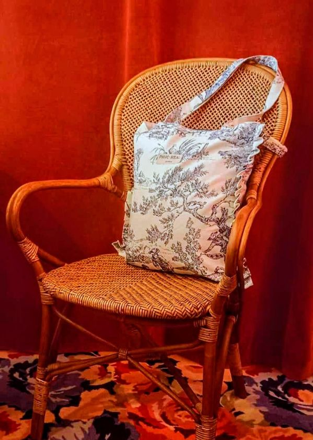 Tote bag en toile de Jouy