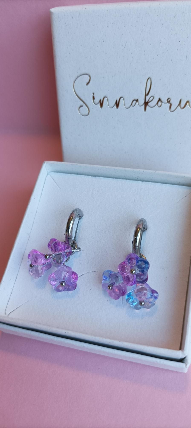 Laventelikukka -korvakorut 