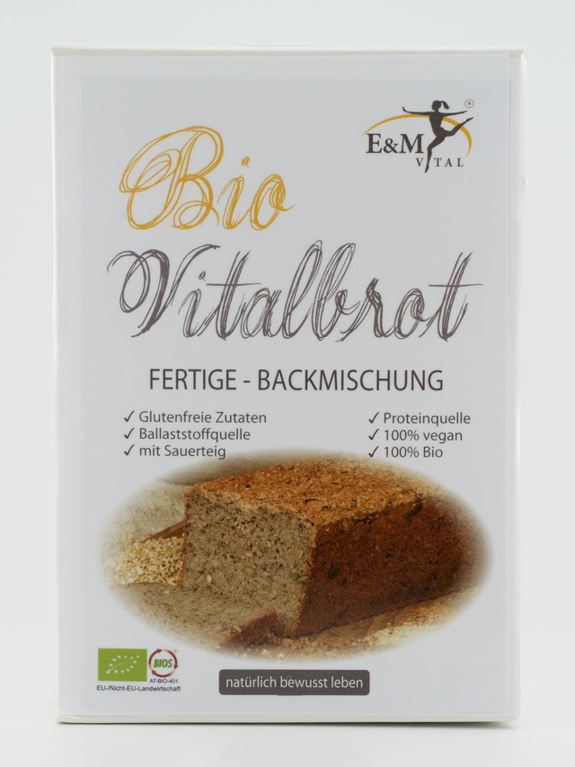 E&amp;M Vital Bio Vitalbrot fertige-Backmischung - 800g