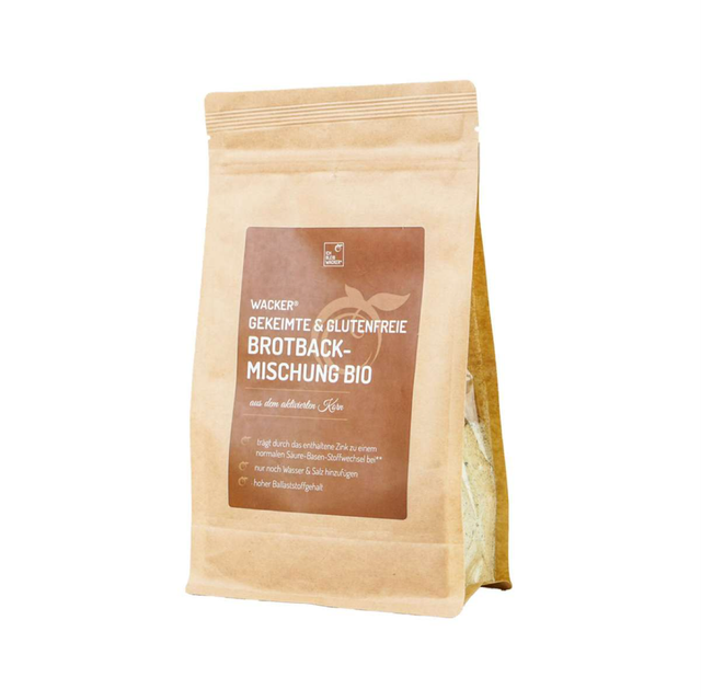 Wacker Gekeimte & Glutenfreie Brotbackmischung Bio, 500g