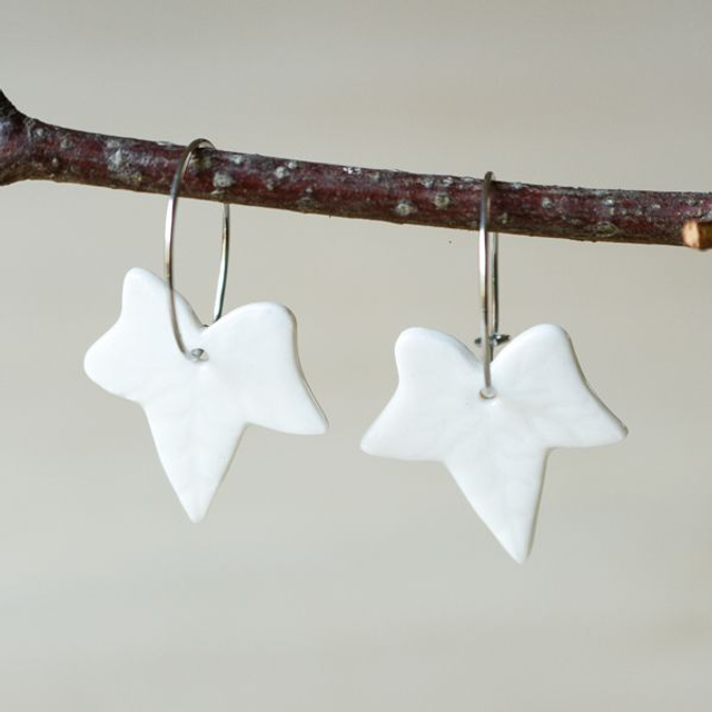 Boucles d'oreilles - Créoles - Feuilles