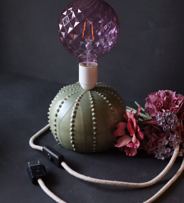 Ceramic Cactus Lamp, Table Lamp, unique, LED E27, handmade ceramics