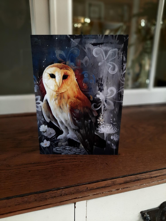 Ancient Spirit Owl Greetings Card