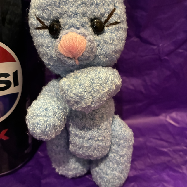 Blue Bunny with flower 