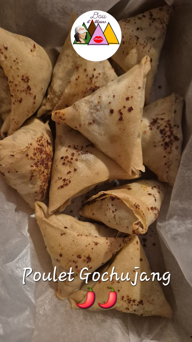 Samoussa poulet Gochujang 🌶️🌶️ (hallal) x5