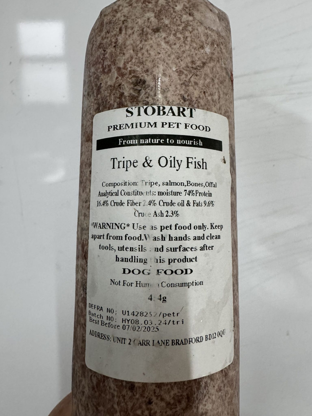 RAW - Tripe &amp; Oily Fish 80.10.10 454g
