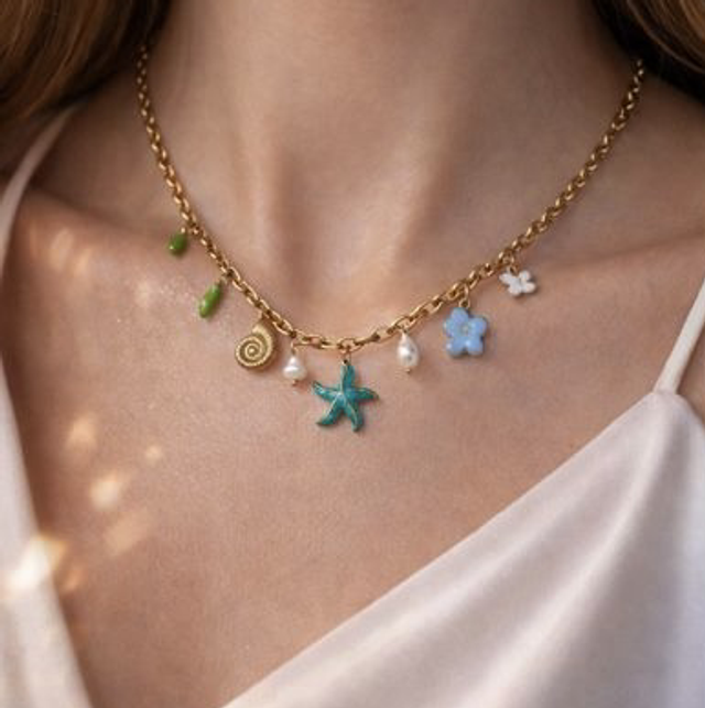 Ketting zeester goud