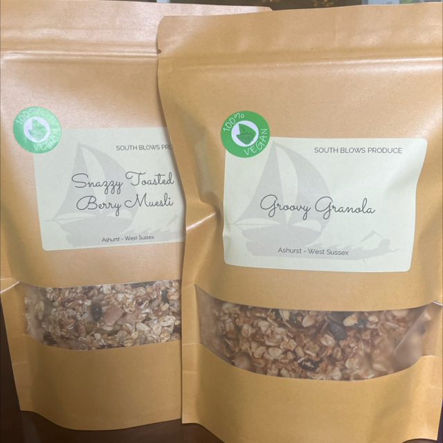 1 Groovy Granola and 1 Muesli 
