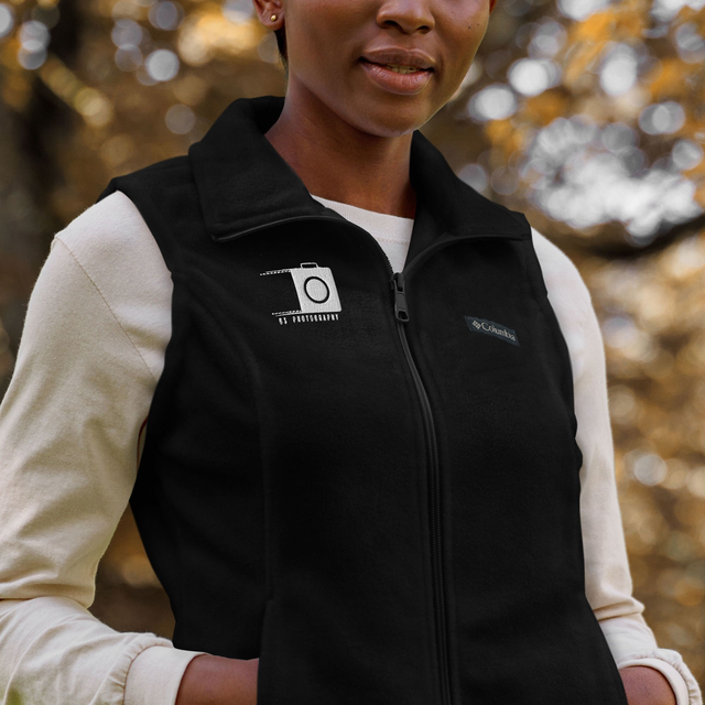 Gilet Columbia in pile da donna con logo fotografico
