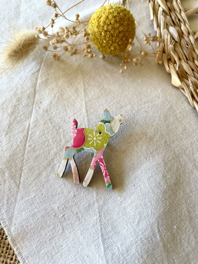 Broche Faon - Couleurs variées