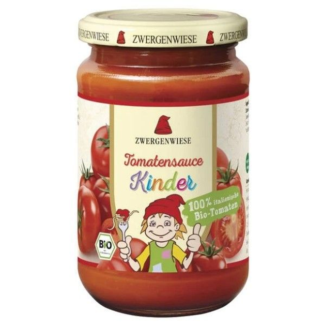 Zwergenwiese Tomatensauce für Kinder, 340ml Glas