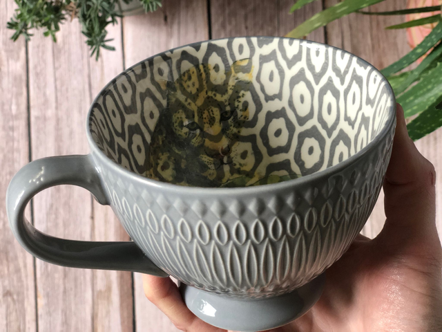 Leopard upcycled ceramics