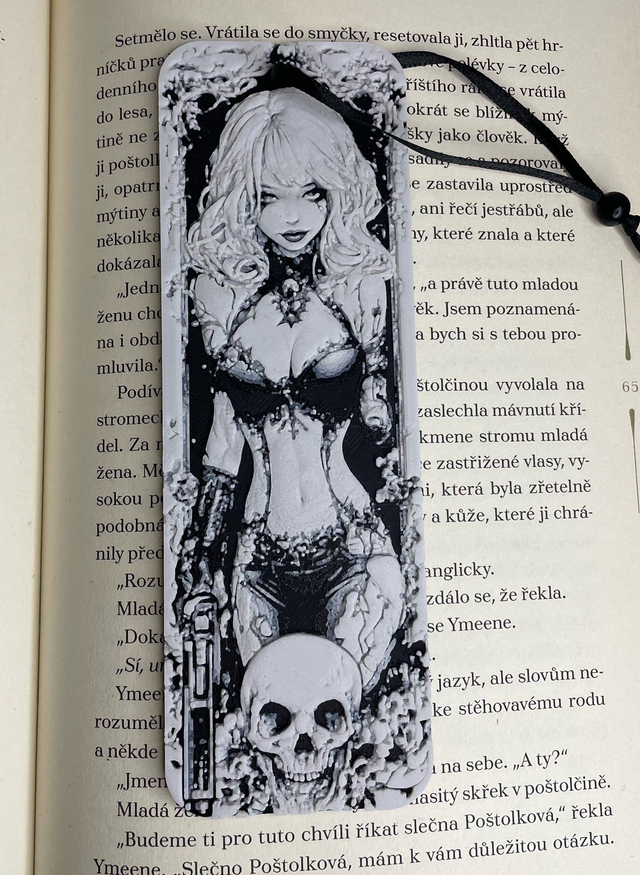 Záložka Goth dívka