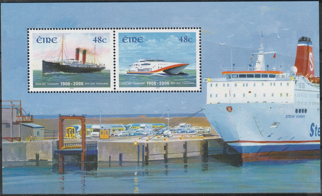  Ireland  2006 Centenary of the Rosslare-Fishguard Ferry Service  Souvenir sheet  MNH