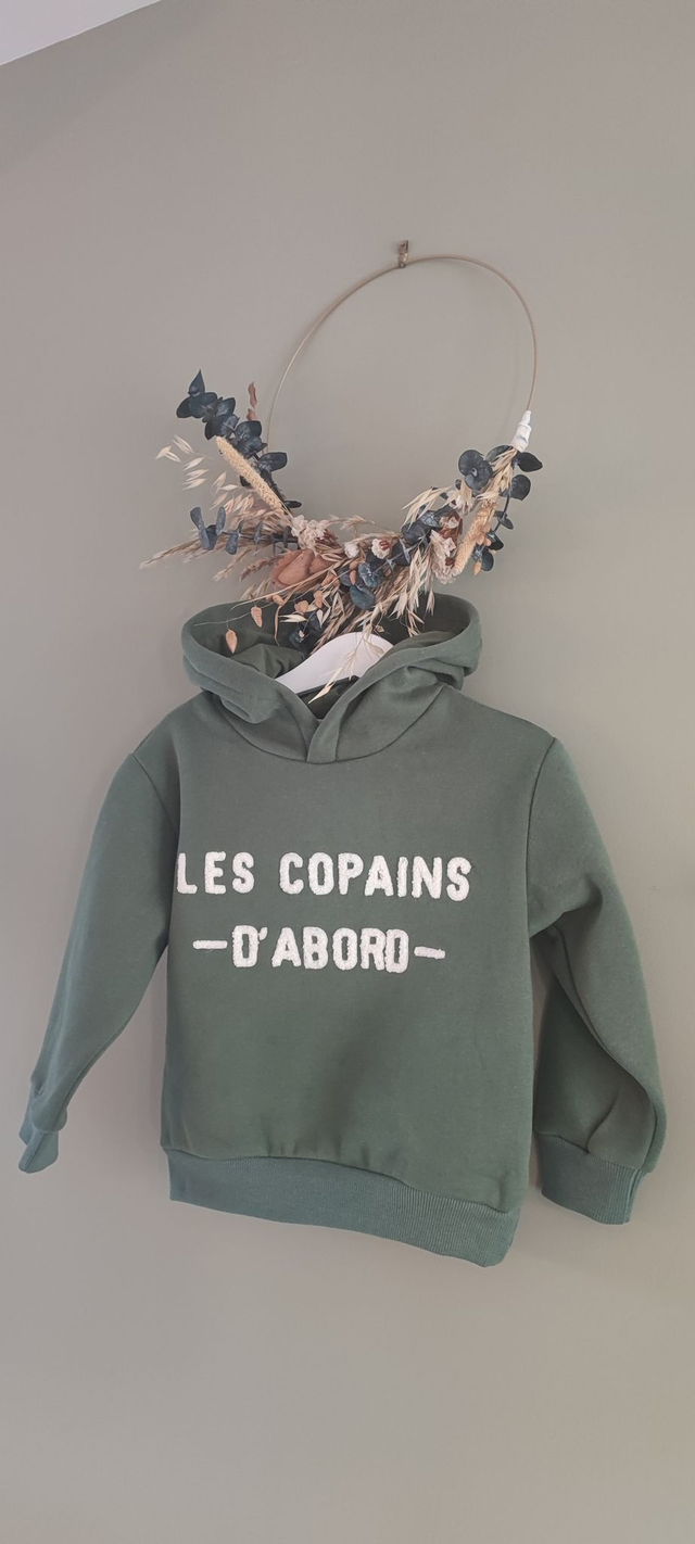 Sweat  vert kaki Les Copains D'abord