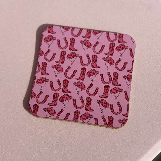 Cowgirl Pink Coaster