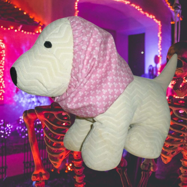 Snood taille S Rose "Skulls and Bones"