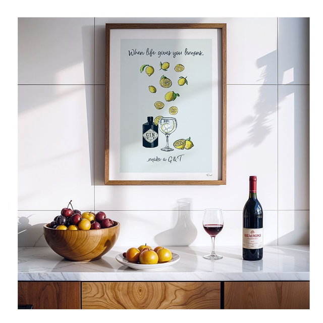 &#039;When Life Gives You Lemons&#039; art print