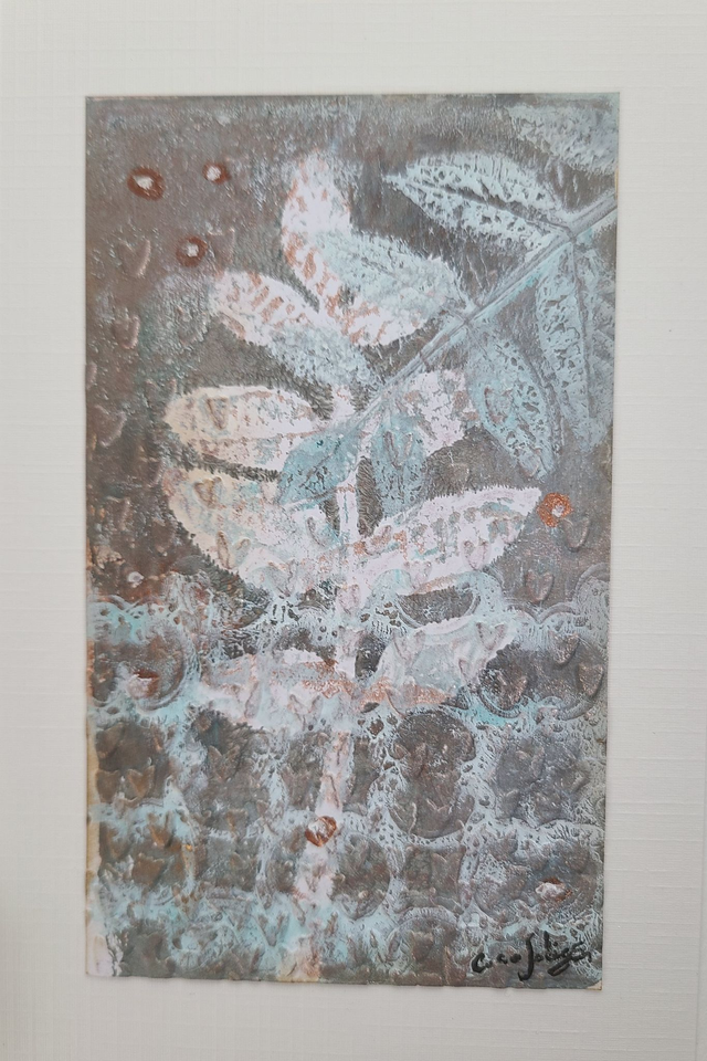 Carte végétale gaufrée