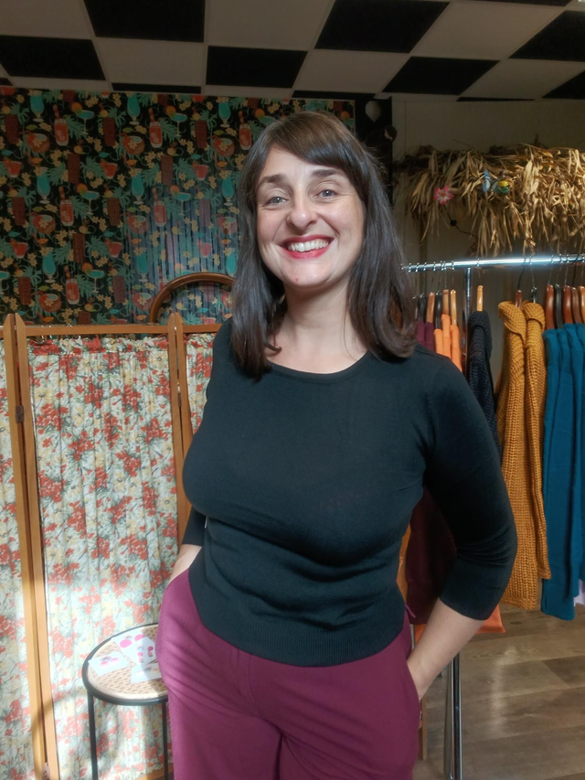 Haut noir manches 3/4