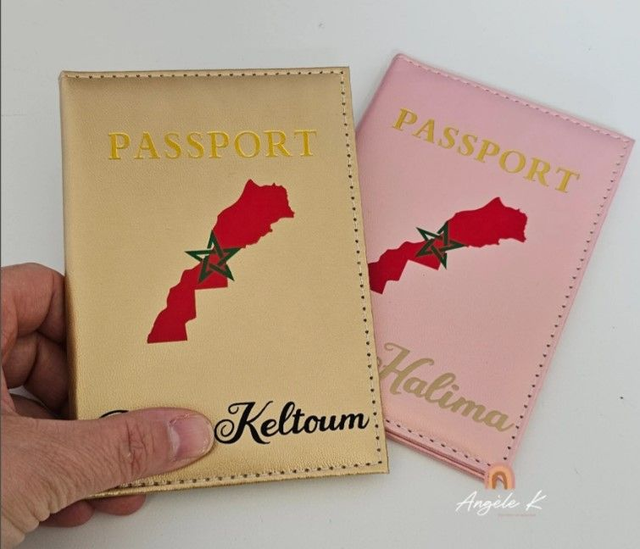 Etui passeport personnalisé 