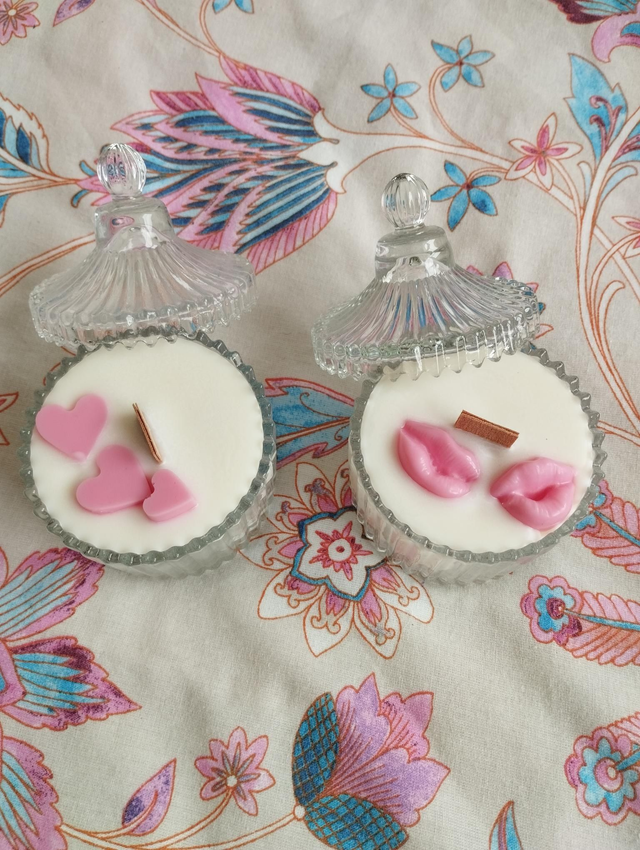 Bougie parfumée avec couvercle 