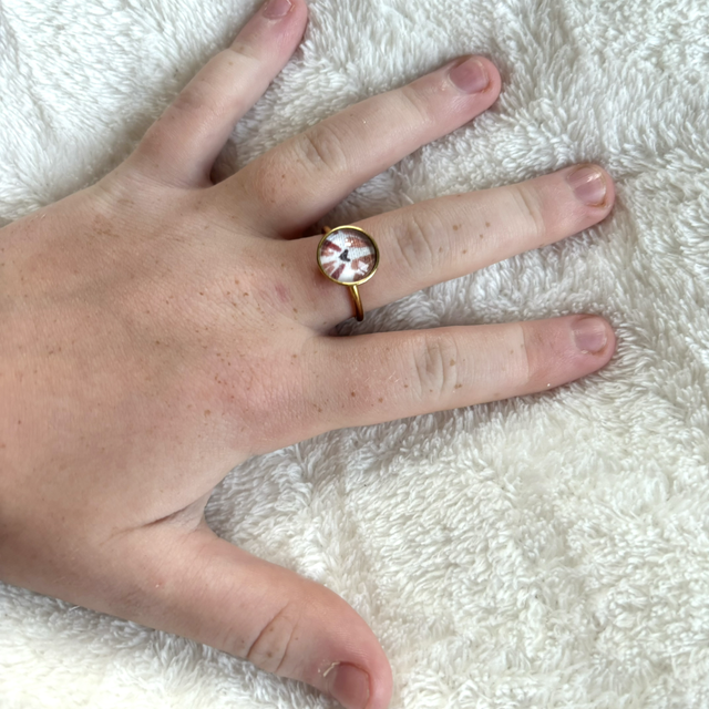 Bague cabochon enfant 