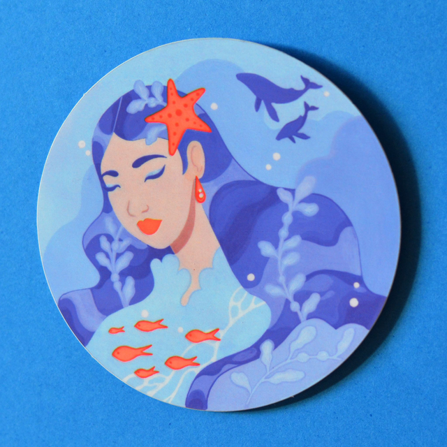 Sticker Protect the ocean