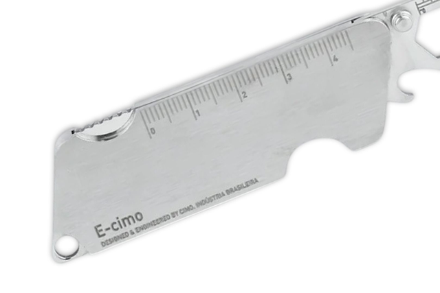 Canivete Edc E-Cimo Tool Inox Total Multifunção Com Estojo