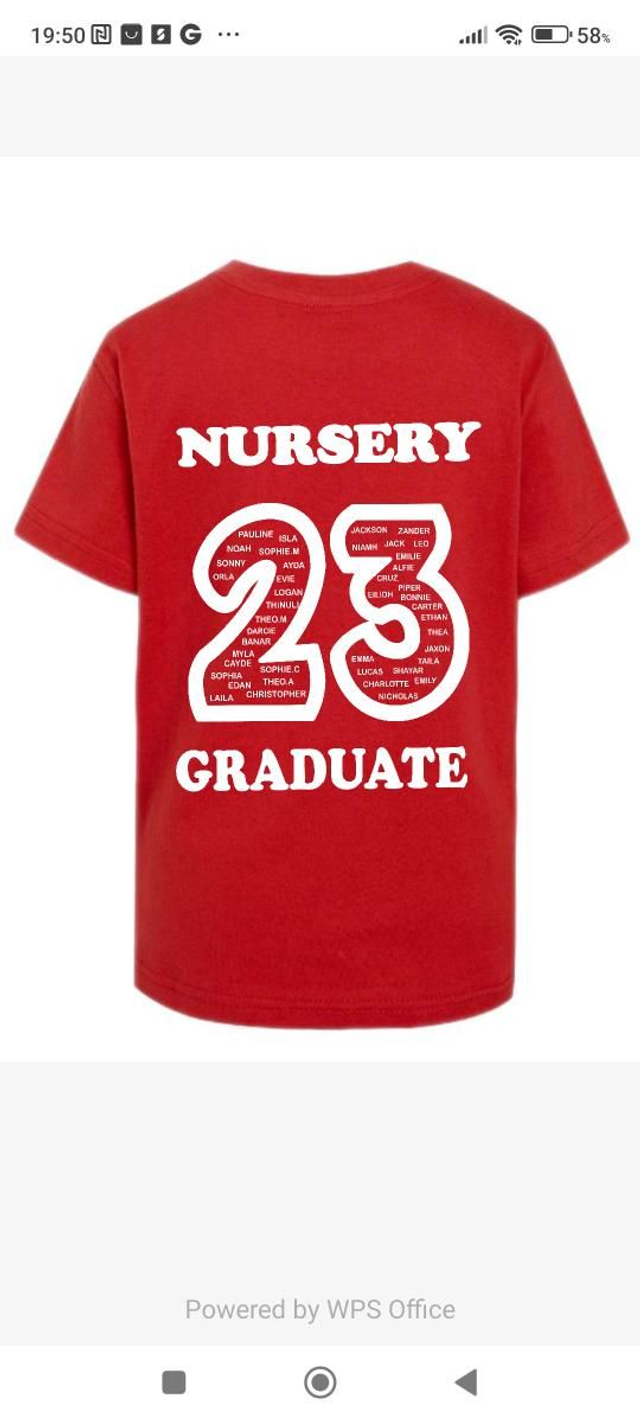 Nursery graduate T-shirt 