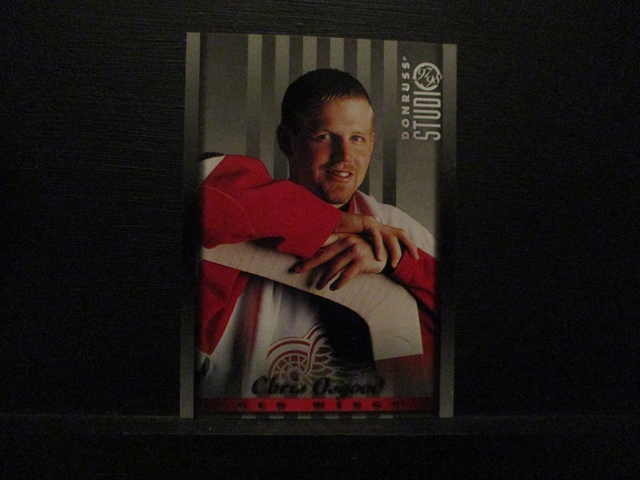 Chris Osgood - NFL 1997 Donruss Studio Ice Hockey Original Trading Card #87