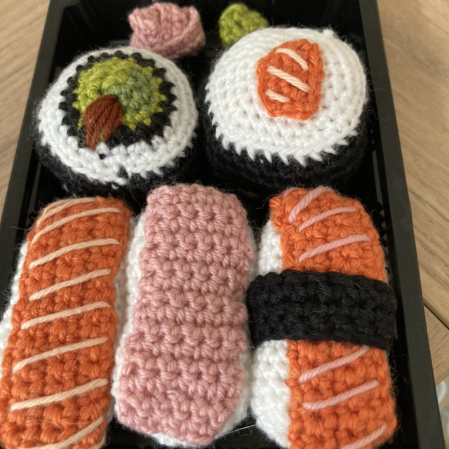 Sushi en crochet