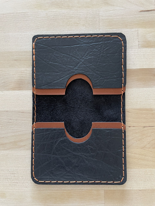 Porte-cartes double noir