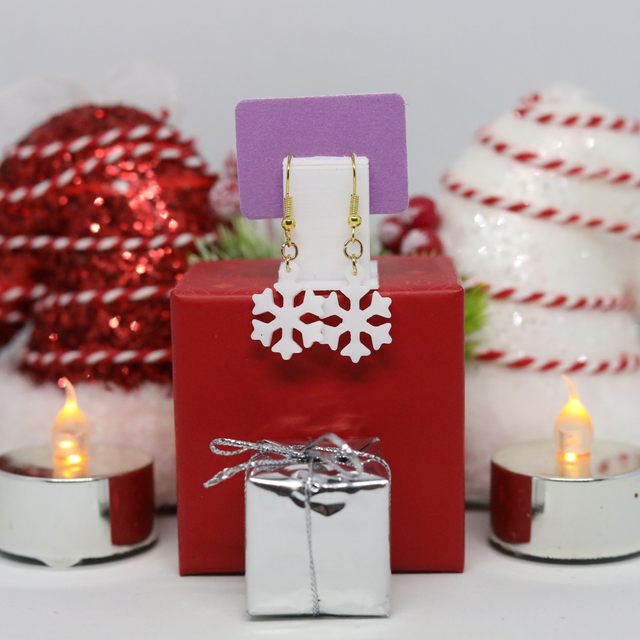 Boucles d'oreilles mini Flocons