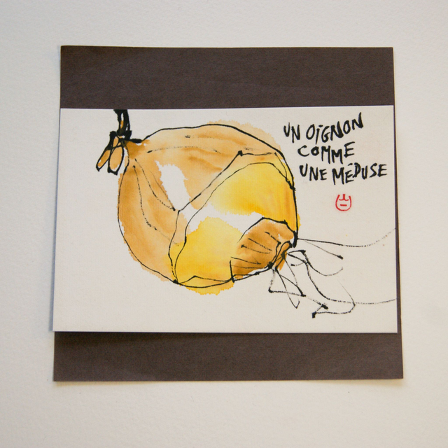 Etegami oignon méduse